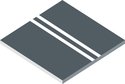 두줄 있는 도로