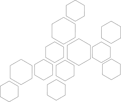 추상적인 육각형 그래픽