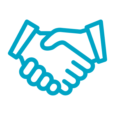 악수 라인아이콘