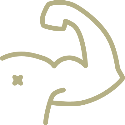 건장한 팔 근육