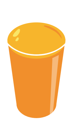 컵에 담긴 주스