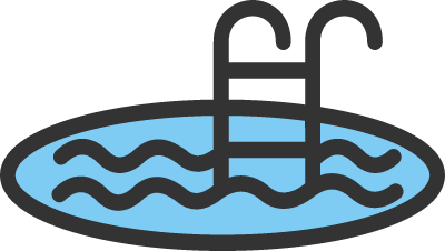 하늘색 수영장 아이콘