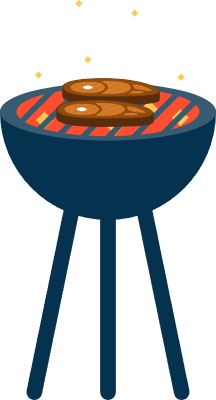 단순한 고기 일러스트