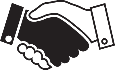 단순한 악수 일러스트