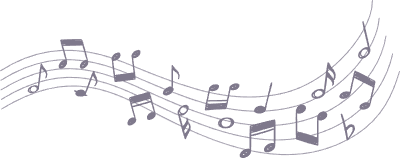 오선지 위 음표들