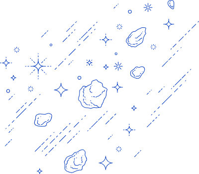 우주물질들 라인아트