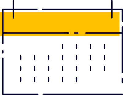 끊어진 라인아이콘 달력