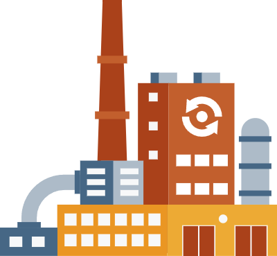 쓰레기처리장 건물 외관