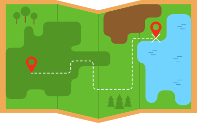 깔끔한 캠핑 일러스트