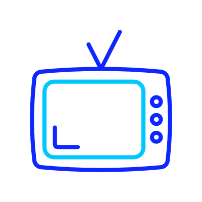 단순한 tv 아이콘