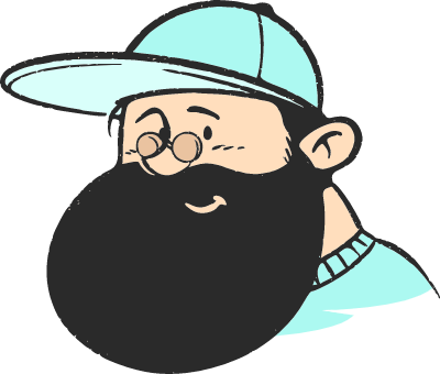 ポップアート男性の肖像画