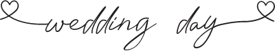 Wedding Day Calligraphy Lettering