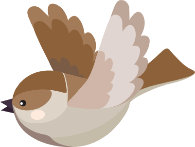 かわいいスズメ