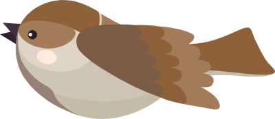 かわいいスズメ