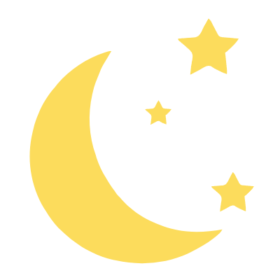 달 별 보름달 초승달 일러스트