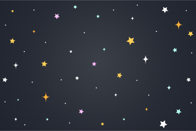 Dreamy background with moon stars and clouds, abstract fantasy background. Half moon, stars