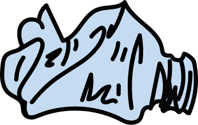 찌그러진병일러스트