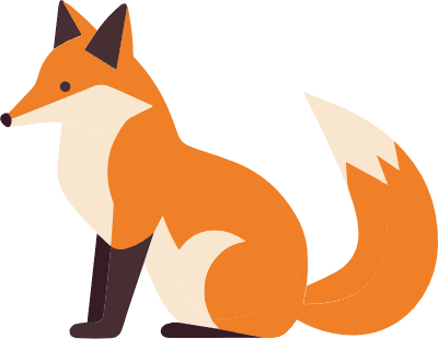 여우 일러스트 벡터 아이콘