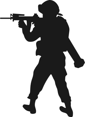 soldier Silhouette, army silhouette