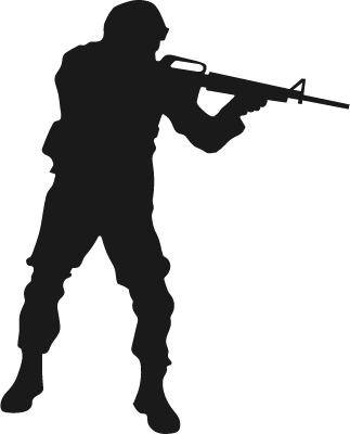 soldier Silhouette, army silhouette