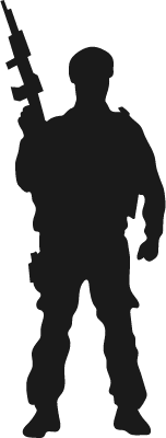 soldier Silhouette, army silhouette