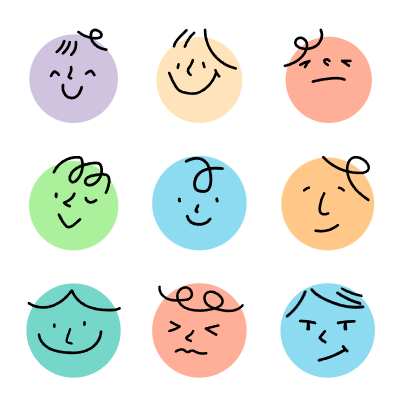 Face, icon face, emoji, illustrator