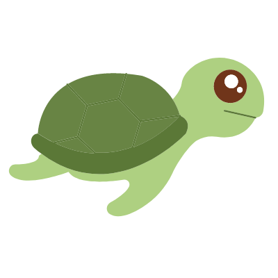 Flat Colorfull turtle