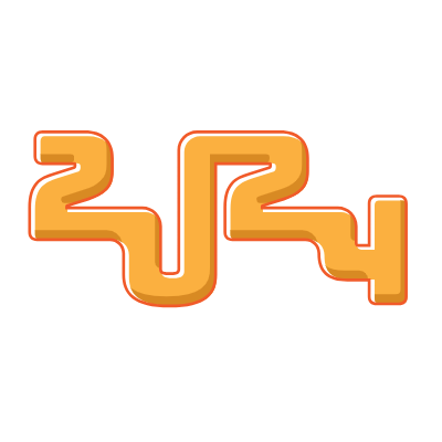 2024 newyear text effect