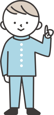 A male student wearing a Japanese uniform is pointing.