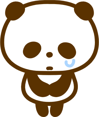 Panda bowing and apologizing