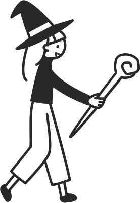 Witches casting spells