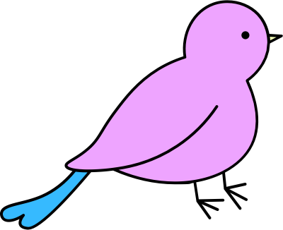 단순한 새 조류 일러스트