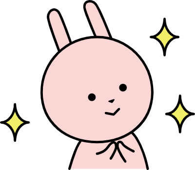 A cute rabbit character makes a wish.