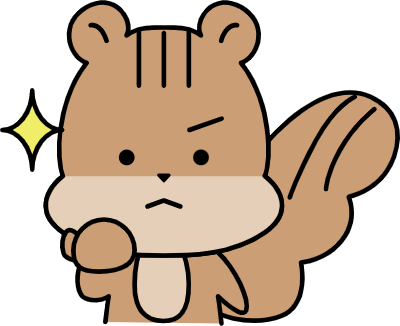 A squirrel character is motivated.