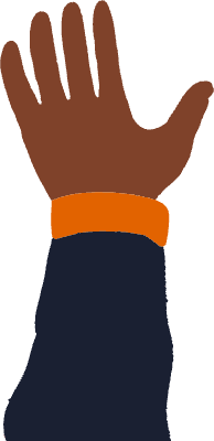 クレヨンによる手描き