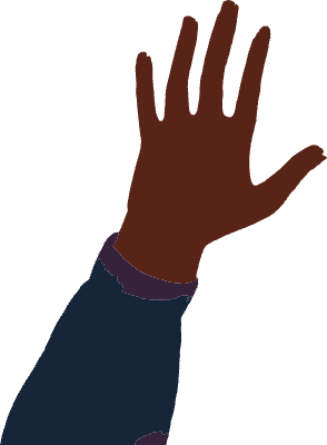 クレヨンによる手描き