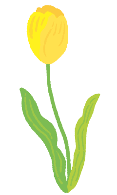 cute hand drawn tulips