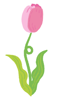 cute hand drawn tulips