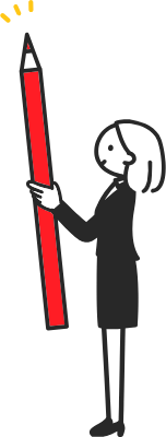 Clip art of person with pencil