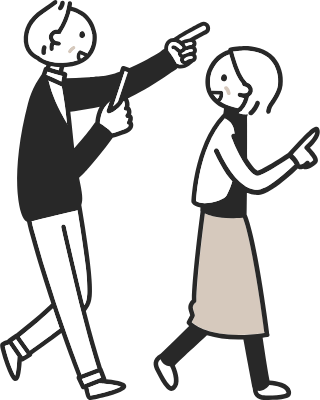 Clip art of elderly person enjoying a walk