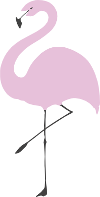 simple flamingo