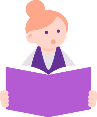 clip art of person enjoying reading