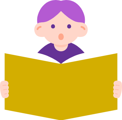 clip art of person enjoying reading