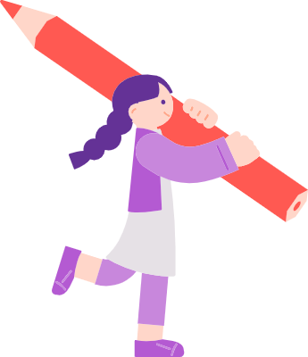 Clip art of person with stationery