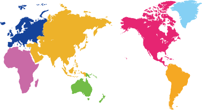 세계지도 오대륙