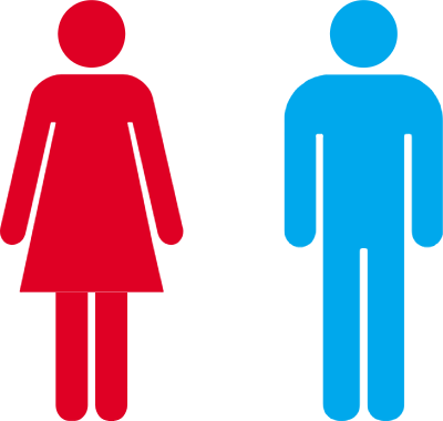 남자, 여자, 마크