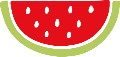 hand drawn watermelon illustration