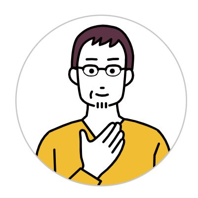 A simple illustration of a middle-aged man