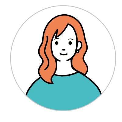 Smiling young woman icon illustration