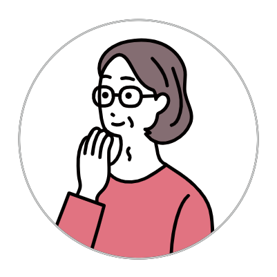 Illustration of a middle-aged woman